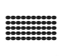 Serenophile Plastic Eyelets Set,10/50pcs Weather Resistant Plastic Grommet Kit And Eyelet Hole Punch Pliers For Tarpaulin Repair(50pcs Black)