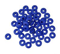Serenophile Plastic Eyelets Set,10/50pcs Weather Resistant Plastic Grommet Kit And Eyelet Hole Punch Pliers For Tarpaulin Repair(50pcs Blue)