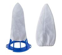 Serenophile Pool Filter Bags, Pool Cleaner Bags, Vacuum Filter Cotton, for Centennial Eclipse M3 350 Rush X21 Pulse Fusion, 5 Pack White Replacement Bags for Swimming Pool Spa Debris Cleaning