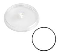 Serenophile Pool Filter Lid, Sand Filter Pump Cover, for Intex SF15110, Leaf Trap Replacement Part with Gasket, Plastic, Clear, 2 Pack
