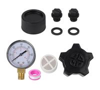 Serenophile Pool Pump Pressure Gauge and Drain Cap Maintenance Kit with Gasket for Sand Filters, Compatible with ECX270861, SX180LA, SX180HG, SPX1700FG