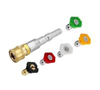 Serenophile Quick Coupling Adapter for for nilfisk Pressure Washer with 5 Stainless Steel Nozzles for Neptune KEW Alto for wap Cleaning