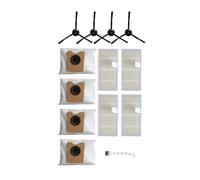 Serenophile Replacement Accessory Kit for for eufy for omni C20 Robot Vacuum: 4 Dust Bags, 4 HEPA Filters, 4 Side Brushes, Cleaning Tool