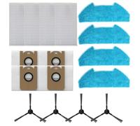 Serenophile Replacement Parts Kit for for redkey R10 Cordless Robot Vacuum, Includes Filters Mop Cloths Side Brushes and Dust Bags, Cleaning Accessories Set