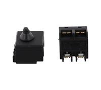 Serenophile Replacement Push Button Switch for 100mm 4 Inch Angle Grinder, Compatible with for dongcheng S1M-FF03-100 Polisher Parts, Plastic and Metal Construction, Black, 2 Pack