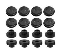 Serenophile Rubber Fuel Tank Grommet Bushing Set for Lawn Mower Garden Tractor Generator Pressure Washer, 16mm ID 38mm OD Black Seal Kit, 16 Pack