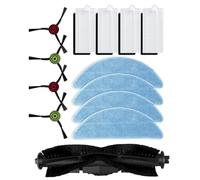 Serenophile Side Brush, Mop Cloth, Filter, Roller Brush for Cecotec Conga Pet Max X-Treme, Ultimate, Vital, 4 Sets Replacement Parts
