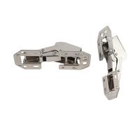 Serenophile Soft Close Hinges, Cabinet Door Hinges, Surface Mount Hinges, Soft Closing Mechanism, Quiet Operation, Stainless Steel, 4 Pack for Kitchen Cupboard