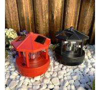 Serenophile Solar Lighthouse Garden Light, 360-Degree Rotating Outdoor Lawn Lamp with Dual Panels, ABS Waterproof Decor for Yard Pathway Patio, Auto On/Off at Dusk