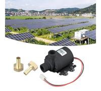 Serenophile Solar Water Pump, Hot Water Circulator, 12V 24V DC Brushless Pump, 8L/min Flow, Low Noise 30dB, for Solar Heating, Cooling Systems