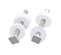 Serenophile Stainless Steel Toilet Lid Fixing Screws with Rubber Nut Dampers for Quiet Closing - 2-Pack, Compatible with Kohler K-3566T-U