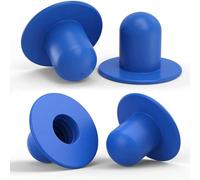 Serenophile Swimming Pool Filter Pump Strainer, Hole Stopper Plug, for Intex Coleman Summer Waves Pools, 1.25 Inch Hose, Blue, 4 Pack
