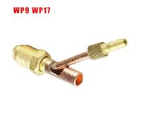 Serenophile TIG Welding Connector for WP9, WP17 & WP26 Water-Cooled Torches - Male Cable and Gas Separate Quick-Connect Fitting, Copper Construction, 85x18x10mm (WP9/WP17) / 85x20x10mm (WP26)