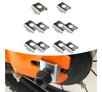 Serenophile Training Wheels, Stabiliser Brackets, Bike Mounts, for Kids Bicycle, Iron Vertical Bracket, 23mm 25mm, 10 Pack, Silver