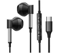 Serenophile Type C Wired Earphones with Mic, HiFi Sound In-Ear Headphones, 14.2mm Driver, 3-Button Remote for for iphone 15, Xiaomi, for huawei