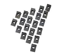 Serenophile U-Type Clips, Metal Fasteners, Car Bumper Clips, Mudguard Retainers, Trim Panel Clips for Cars, Motorcycles, Trucks, 17mm x 10.5mm, Fits 6mm Hole, M5 Screws, 20 Pack