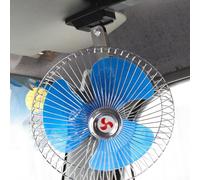 Serenophile Usb Cooling Fan, Dc 12v 24v Lorry Fan With Adjustable Rotating Speed Enclosed Metal Fan For Vehicle Applications(8in 12V)