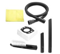 Serenophile Vacuum Cleaner Accessories, Crevice Tool Kit, Hose Extension, for Karcher WD2 WD3 MV2 MV3, Wet Dry Vacuum Parts, 9 Piece Interior Cleaning Set with Bags and Cloth for Car Home