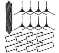 Serenophile Vacuum Cleaner Parts, Replacement Kit, Accessories for Mova Plus, S10, Main Roller, Side Brushes, Filters, 17-Piece Set