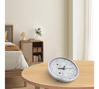 Serenophile Weather Station, Thermometer Hygrometer Barometer, 3-in-1 Analog Weather Forecast Instrument, 130mm Aluminum Dial for Home Office Garden