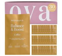 Serenova Ashwagandha Menopause Supplements 30 x 20g | Coffee Flavour | with Lion's Mane, Maca Root & Green Tea | 24 Vitamins & Minerals | Source of Protein Perimenopause Shake for Women