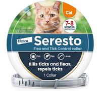 Seresto Flea and Tick Control Collar For Cats (1 Collar), Long-Lasting & Simple Treatment For Cats, 7-8 Months Of Protection, Keeps Pets Protected From Fleas & Ticks