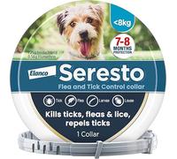 Seresto Flea and Tick Control Collar For Small Dogs Up To 8kg (1 Collar), Long-Lasting & Simple Treatment For Dogs, 7-8 Months Of Protection, Keeps Pets Protected From Fleas & Ticks