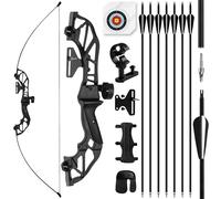 SERfawnCH 30LBS Recurve Bow Adult Right Hand and Arrow Set with 6 Carbon Arrows for Outdoor Survival Target Practice Archery Longbow