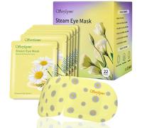 Serfeymi Self Heating Steam Eye Mask 22PCS- Disposable Sleep Warming Eye Mask for Puffy, Dry Eyes, Moist Hot Warm Eye Compress, Relief Eyes Fatigue Chamomile
