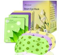 Serfeymi Self Heating Steam Eye Mask 22PCS- Disposable Sleep Warming Eye Mask for Puffy, Dry Eyes, Moist Hot Warm Eye Compress, Relief Eyes Fatigue 3 Scents Mixed