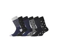 Serge Blanco Men's Chaussettes Ser/chvx6/1 Socks Not Applicable, As2/Abysse, 43/46