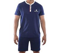 Serge Blanco Men's Pyjama SER/1/ENC Pajama Set, Bleu, 3XL