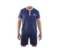 Serge Blanco Men's Pyjama SER/1/ENC Pajama Set, Bleu, XL