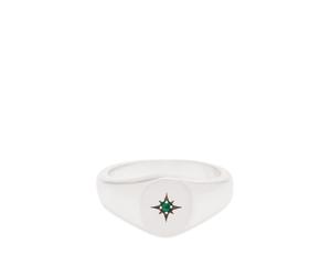 Serge DeNimes Men's Envy Signet Ring Sterling Silver