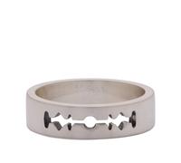 Serge DeNimes Men's Razor Ring Silver
