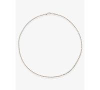 Serge Denimes Mens Serge Denimes Rope-Chain Polished Sterling-Silver Necklace Silver