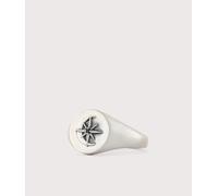 Serge DeNimes Mens Sterling Silver Astral Ring - Colour: Silver - Size: S/9.5