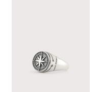 Serge DeNimes Mens Sterling Silver Napoleon Ring - Colour: Silver - Size: W/11.5