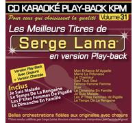 Serge Lama - CD Karaoké Play-Back KPM Vol. 31 Serge Lama