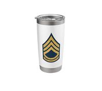 Sergeant First Class E-7 SFC Rank Military Veterans Day Papa Stainless Steel Insulated Tumbler