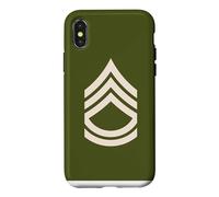 SERGEANT FIRST CLASS STRIPES MILITARY SARGE RANK INSIGNIA Case for iPhone X/XS