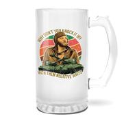 Sergeant Oddball Negative Waves Kellys Heroes Donald Sutherland Vintage 70s War Movie Funny Transparent Beer Stein 500 ml