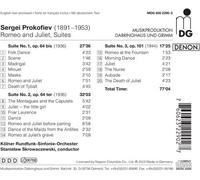 Cologne Radio Symphony Orchestra, Stanislaw Skrowaczewski - Prokofiev: Romeo & Juliet Suites Nos. 1-3