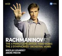 Nikolai Lugansky, André Previn, London Symphony Orchestra - Rachmaninov: The Piano Concertos, The Symphonies, Rhapsody on a theme by Paganini, Variations, Préludes, Moments musicaux