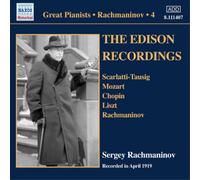 Sergei Rachmaninov The Edison Recordings (CD) Album (US IMPORT)