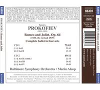 SERGEJ PROKOFIEV - ROMEO AND JULIET NEW CD