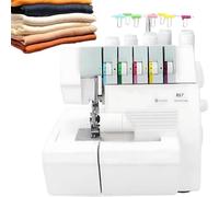 Serger Overlock Machine With 2/3/4/5 Thread Capability, Built-in Snap-on Presser Feet, Professional Heavy-Duty Coverstitch, Adjustable Differential Feed