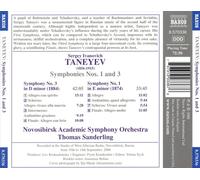 SERGEY IVANOVICH TANEYEV: SYMPHONIES NOS. 1 & 3 NEW CD