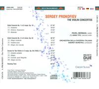 SERGEY PROKOFIEV: THE VIOLIN CONCERTOS NEW CD
