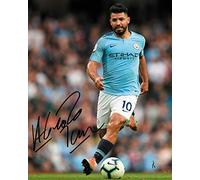 Sergio Aguero - Manchester City Autograph Signed A4 Photo Print 4